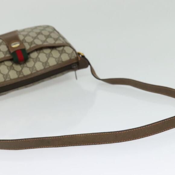 GUCCI GG Supreme Web Sherry Line Shoulder Bag Pvc Beige 89 02 032 - Picture 7 of 16